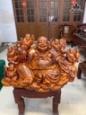 Tượng Phật Di Lặc Ngũ Phúc Gỗ Hương Cao 49 Ngang 90 Sâu 55 (cm) - 67kg