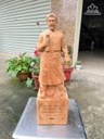 Tượng Trần Quốc Tuấn Gỗ Ngọc Am Cao 50 Ngang 15 Sâu 13 (cm)
