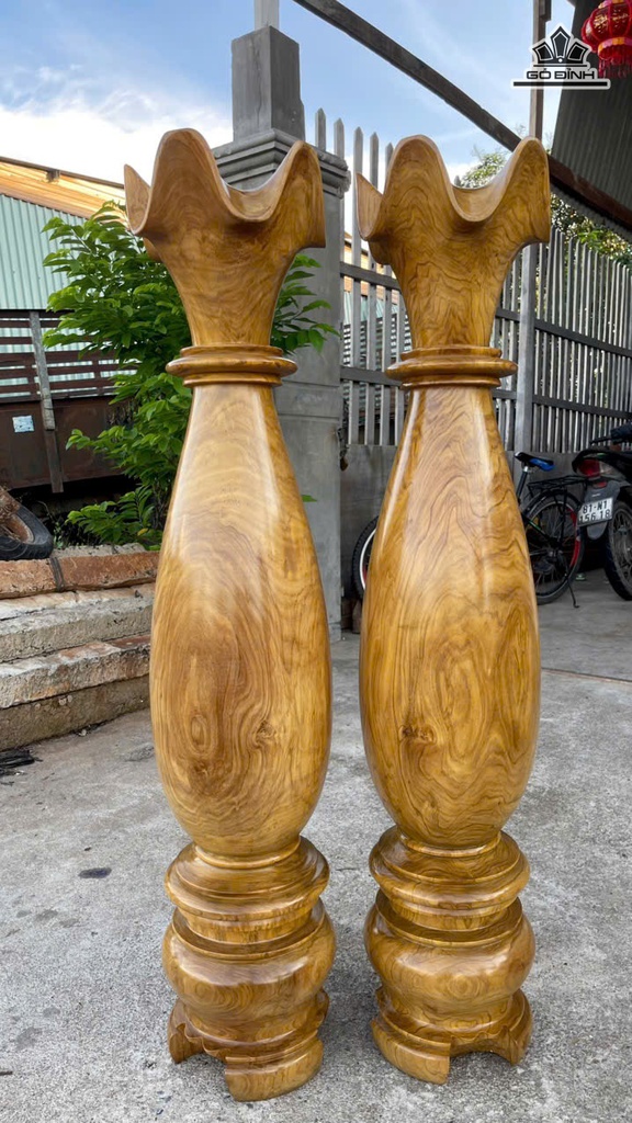 Cặp Tỳ Bà Gỗ Cẩm Cao 118 Đường Kính 25 (cm)