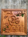 Tranh Chữ Phúc Gỗ Hương Kích Thước 107x107x5 (cm)