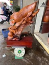 Tượng Cá Kim Long Gỗ Hương Cao Cả Kỷ 102 Ngang 70 Sâu 28 (cm) - Kỷ Cao 20