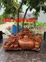 Tượng Ngũ Cóc Trấn Chum Phú Quý Gỗ Hương Cao 68 Ngang 120 Sâu 80 (cm)
