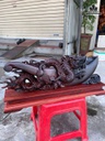 Tượng Long Đao Gỗ Trắc Cao Cả Kỷ 21 Ngang 50 Sâu 7 (cm) - Kỷ Cao 5 cm