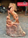 Tượng Ngựa Phong Thủy (Nhất Mã Phi Thiên) Gỗ Hương Cao 63 Ngang 39 Sâu 17 (cm)