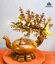 Bình Mai Đào Phú Quý Gỗ Hương Cao 68 Ngang 66 Sâu 38 (cm)