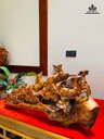 Tượng Bát Mã Gỗ Cẩm Cao 40 Ngang 78 Sâu 22 (cm)