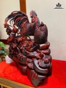 Tượng Gia Đình Gà Gỗ Trắc Cao 76 Ngang 63 Sâu 42 (cm) - 80kg
