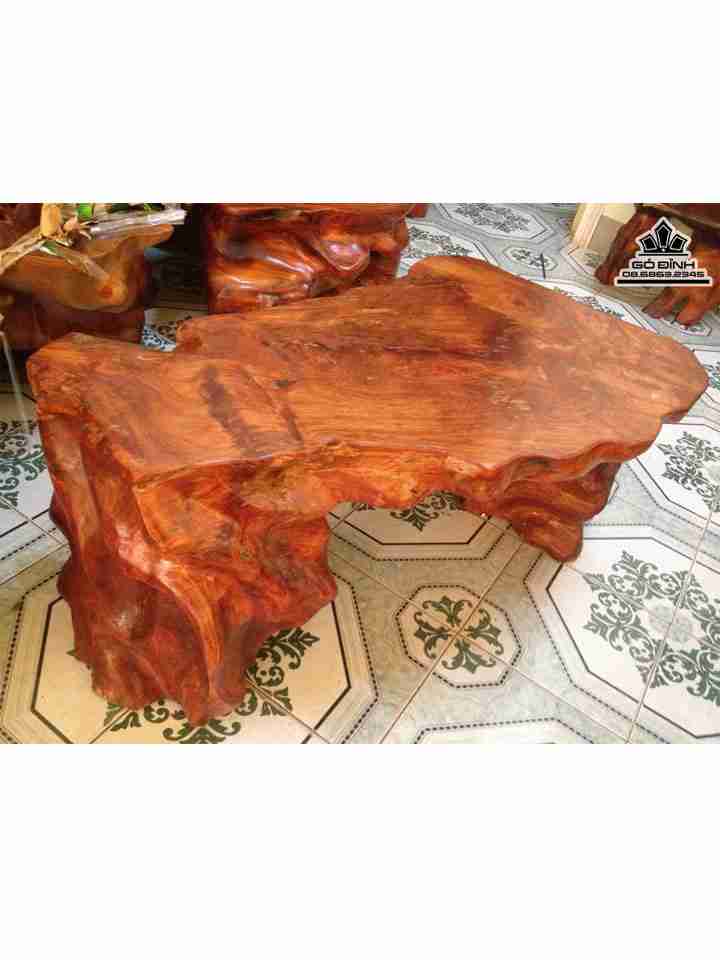 Đôn gỗ hương đá Gia Lai  cao 42 mặt 100-60 (cm)