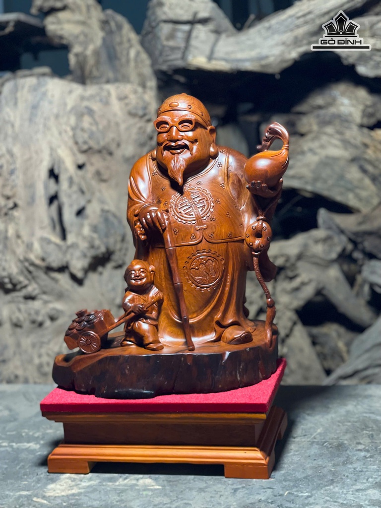 Cụ Thương Gia Gỗ Hương Cao 36 Ngang 29 Sâu 16 (cm)