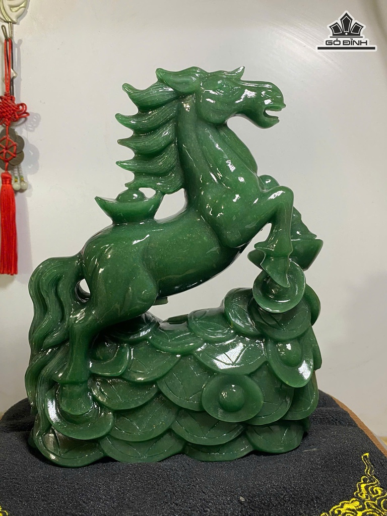 Tượng Ngựa Đá Thạch Anh Cao 26 Ngang 21 Sâu  (cm) - 3,99kg
