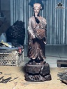 Tượng Khổng Minh Tiên Sinh Gỗ Trắc Cao 58 Ngang 20 Sâu 17 (cm)