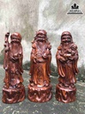 Tượng Tam Đa Phúc Lộc Thọ gỗ sưa  cao 21 rộng 8 dày 7 (cm)