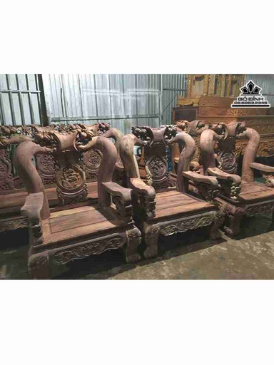 Bộ Bàn Ghế Tay 16 10 Món Gỗ Cẩm Lai