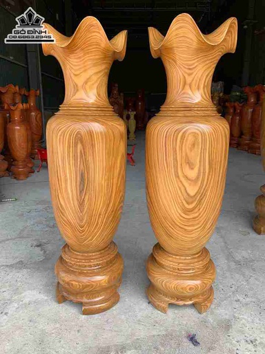 Cặp Lục Bình Gỗ Hương  Cao 167 Đường Kính 50 (cm)