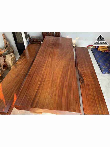 Bộ K3 Gỗ Lim Nam Phi  Bàn 225-82 -12 Ghế 225-40-11 (cm)