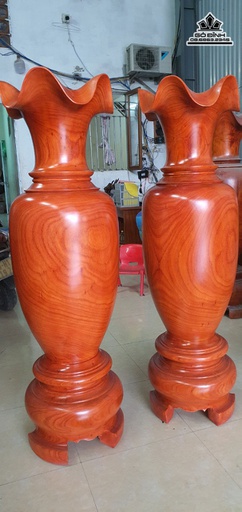 Lục bình Gỗ Hương Đỏ Cao 147 Đường Kính 45 (cm)