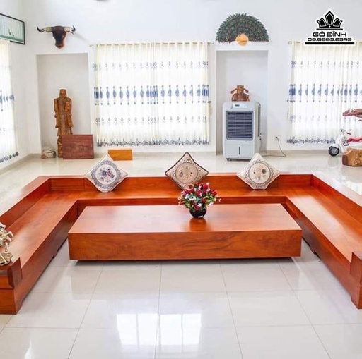 Bộ Bàn Ghế Chữ U Gỗ Lim, Gõ Vàng