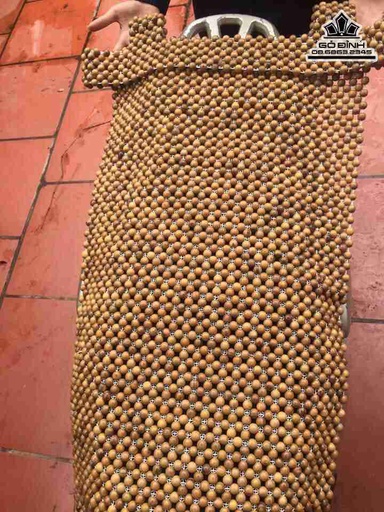 Đệm Ghế Ô Tô Gỗ Bách Xanh  Hạt 1.8 Ngang 40 Dài 110 (cm)