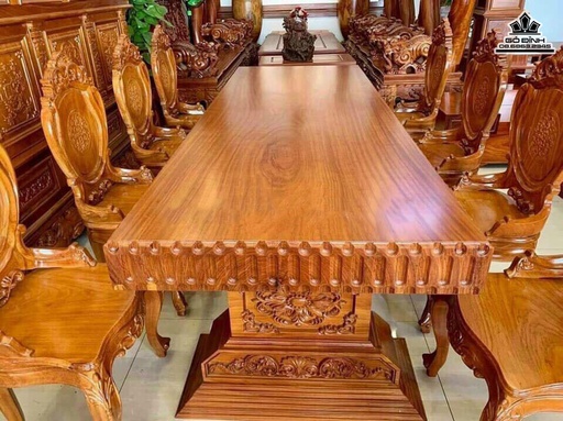 Bộ Bàn Ghế Hoàng Gia Dài 300 Rộng 110 Dày 18 (cm)