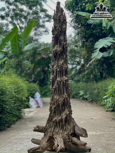 Tượng Xông Trầm Gỗ  Trầm Hương Cao 210 Ngang 95 Sâu 87 (cm)