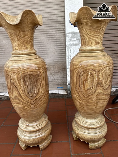 Lục Bình Gỗ Cẩm Vàng Cao 180 Đường Kính  55 (cm)