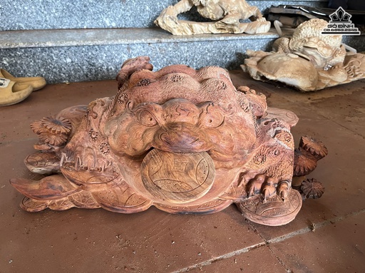 Tượng Cóc Gỗ Hương Việt Cao  60 Ngang 42 Sâu 20 (cm)