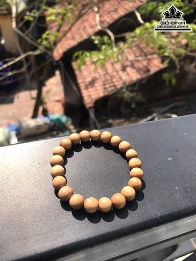 Vòng Tay Hạt Tròn Gỗ Đàn Hương 10 Li