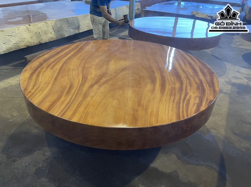 Mặt Bàn Tròn Gỗ Hương Đường Kính 189 Dày 20 (cm)