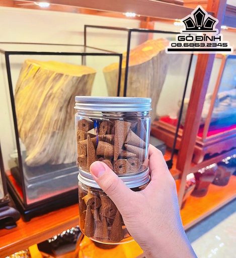 Hộp 45 Nụ Xông Trầm Gỗ Hoàng Đàn