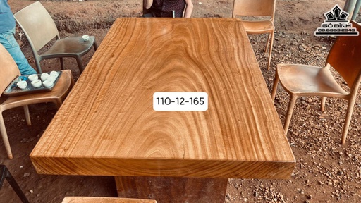 Mặt Bàn Gỗ Gõ Dài 165 Rộng 110 Dày 12 (cm)