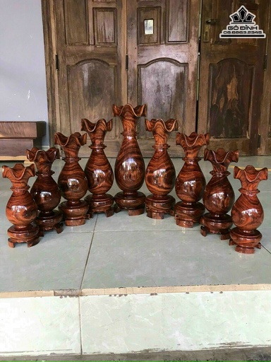 Bình 9 Món Gỗ Lim Đá Cao 23 Đến 41 Ngang 9 Đến 13 (cm)