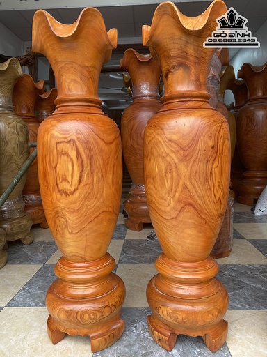 Lục Bình Gỗ Hương Cao 150 Đường Kính 42 (cm)