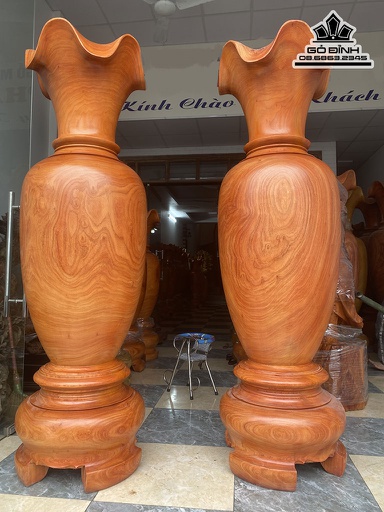 Lục Bình Gỗ Hương Cao 220 Đường Kính 66 (cm)