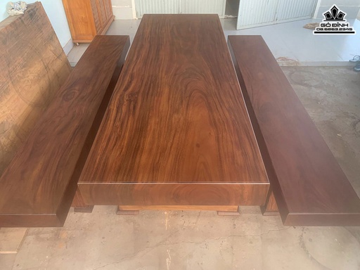 Bộ Bàn K3 Gỗ Lim Bàn Dài 248 Ngang 85 Dày 16 (cm)