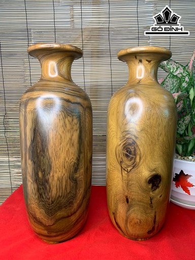 Lục Bình Gỗ Bách Xanh Cao 42 Đường Kính 15 (cm)