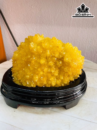 Tinh Thể Đá Thạch Anh Vàng Cao 15 Ngang 17 (cm) 2kg