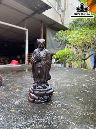 Tượng Gia Cát Lượng Gỗ Trắc Cao 20 Ngang 8 Sâu 7 (cm)