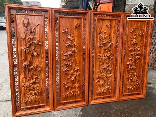 Tranh Gỗ Gỗ Hương Cao 47 Ngang 127 Sâu 5 (cm)