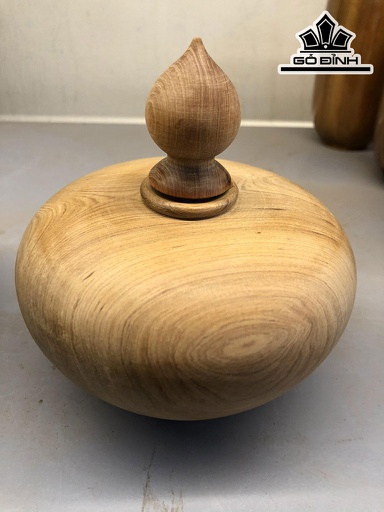 Bình Phú Quý Gỗ Bách Xanh Cao 12 Đường Kính 13 (cm)