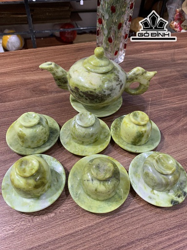 Bộ Ấm Chén Đá Ngọc
