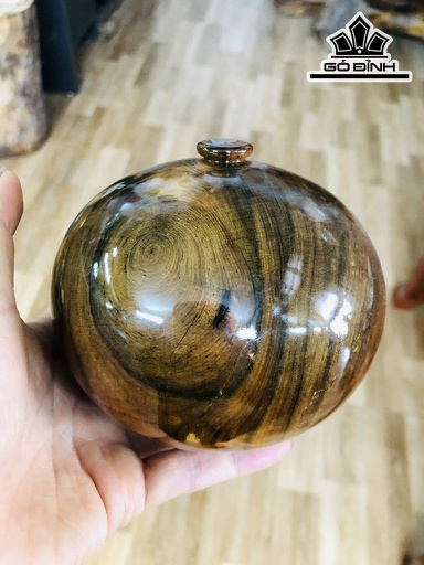 Bình Phú Quý Gỗ Hương Ôm Đá Cao 9 Đường Kính 10,5 (cm)