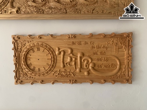 Tranh Tài Lộc Gỗ Pơ Mu Cao 40 Ngang 100 Sâu 3 (cm)