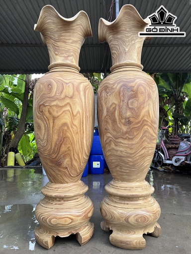 Lục Bình Gỗ Cẩm Vàng Cao 160 Đường Kính 46 (cm)