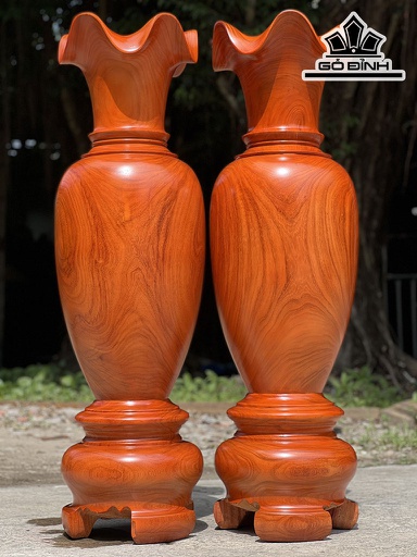 Lục Bình Gỗ Hương Cao 130 Đường Kính 39 (cm)