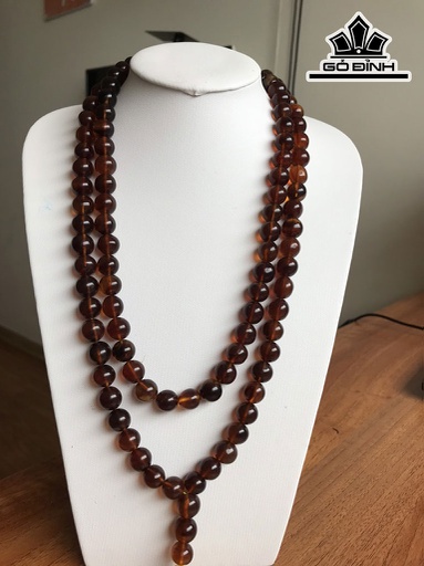 Chuỗi Đá Hổ Phách Đường Kính Hạt 11 (mm)