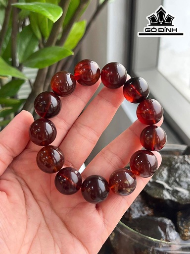Vòng Tay Đá Hổ Phách Đường Kính 14-16 (mm)