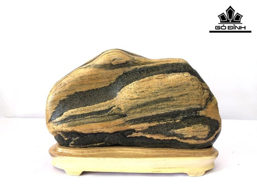 Tác Phẩm Phong Cảnh Đá Cuội Cao 25 Ngang 18 Sâu 3 (cm)