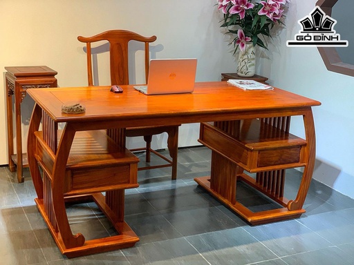 Bộ Bàn Ghế Gỗ Hương Cao 78 Ngang 166 Sâu 69 (cm)