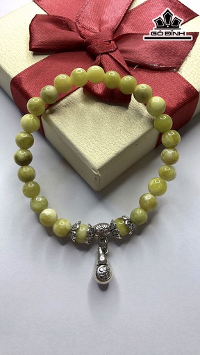 Vòng Tay Đá Serpentine Đường Kính Hạt 6 (mm)