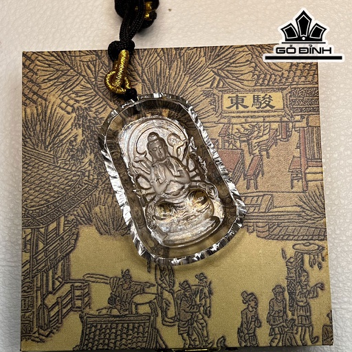 Mặt Dây Chuyền Đá Thạch Anh Trắng Cao 50,8 Ngang 33 Sâu 10 (mm) 30gr